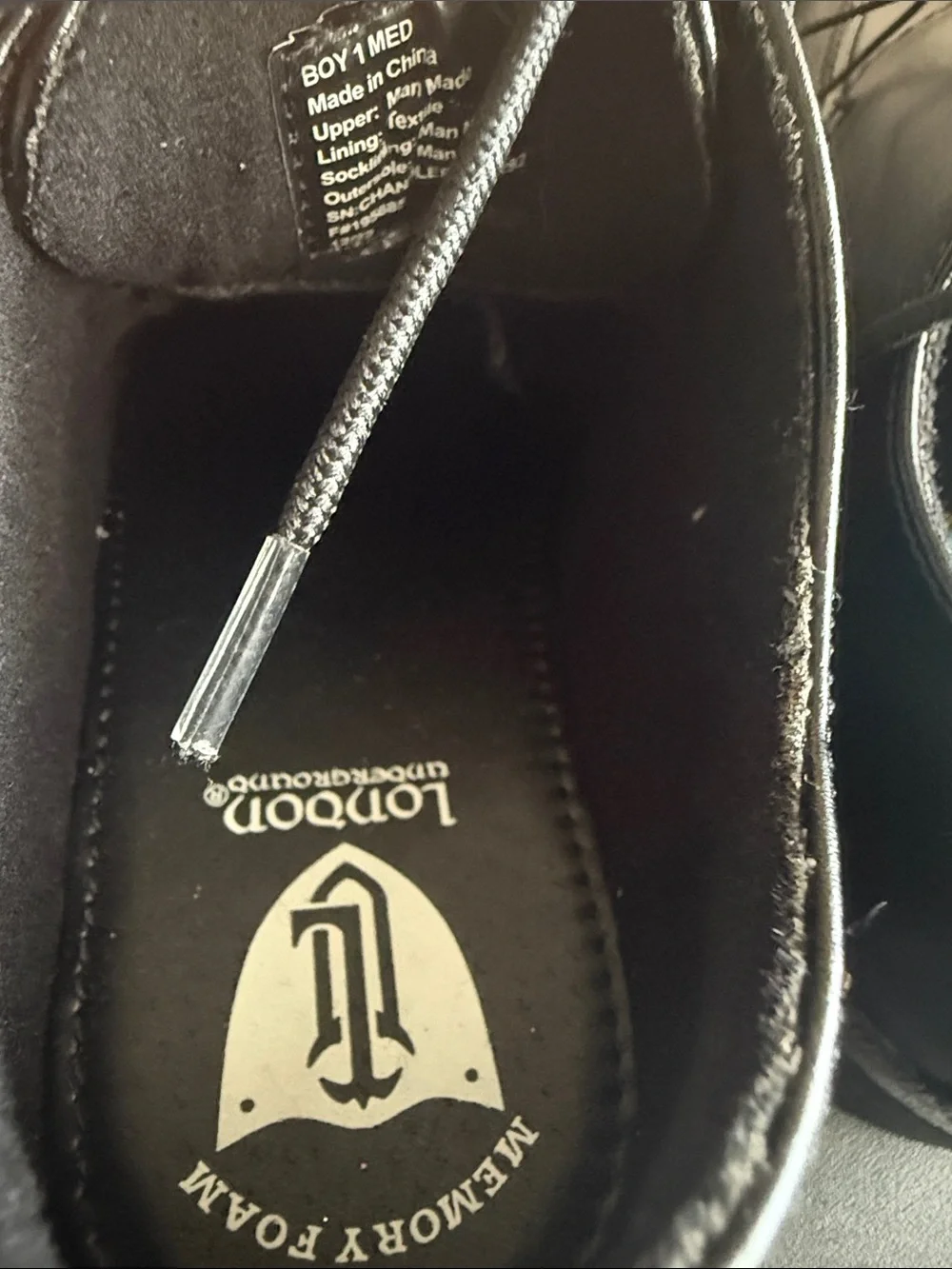 Kids Black Lace-Up Dress Shoes for Special Occasions